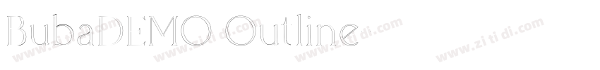 BubaDEMO Outline字体转换